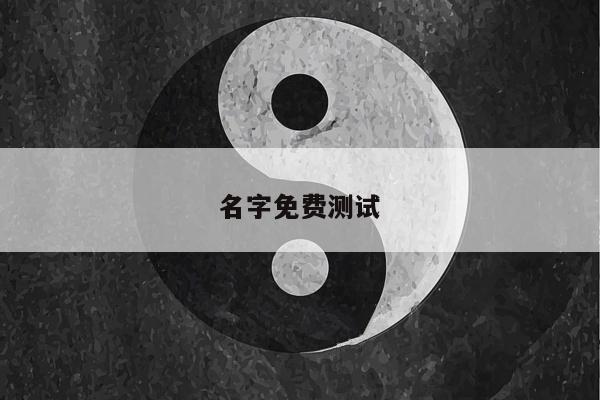 名字免费测试