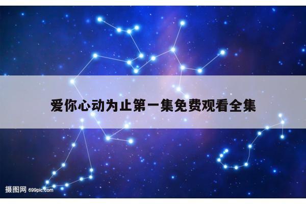 爱你心动为止第一集免费观看全集