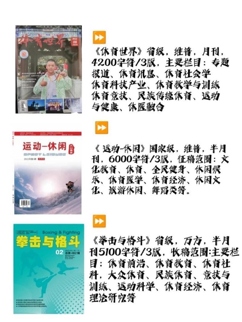 期刊体育类期刊,期刊体育类期刊有哪些