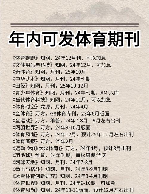 省级体育类期刊排名,省级体育类期刊排名前十